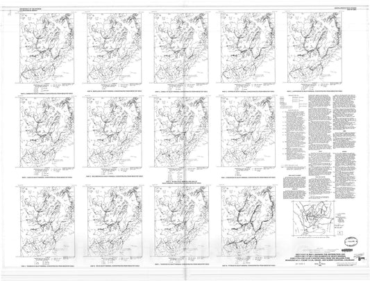 Map : Geochemical maps showing the distribution and abundance of selected elements in heavy-mineral concentrates from ridgetop soils fro, 1985 Cartography Wall Art :