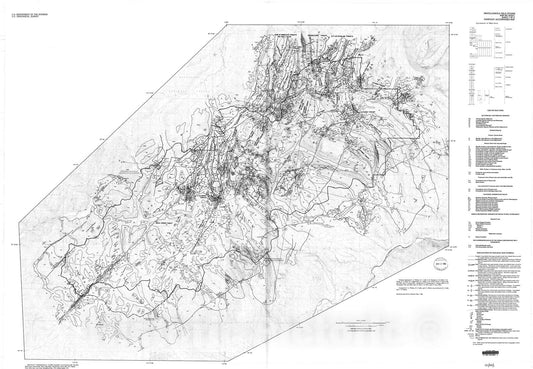 Map : Geologic map of the Anaconda-Pintlar Wilderness and contiguous roadless area, Granite, Deer Lodge, Beaverhead, and Ravalli Counties, western Montana, 1992 Cartography Wall Art :