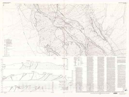 Map : Geologic map of the Beck Mountain, Crestone Peak, and Crestone quadrangles, Custer, Huerfano, and Saguache Counties, Colorado, 1986 Cartography Wall Art :
