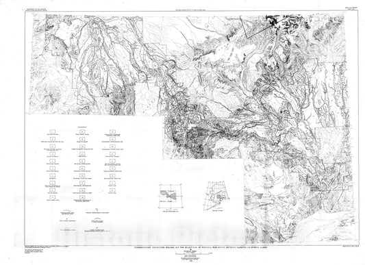 Map : Reconnaissance engineering geology for selection of highway route from Talkeetna to McGrath, Alaska, 1961 Cartography Wall Art :