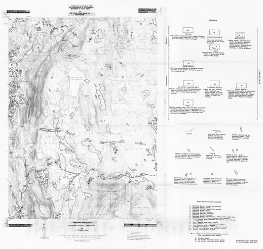 Map : Preliminary materials map, Stockbridge quadrangle, Massachusetts, 1963 Cartography Wall Art :