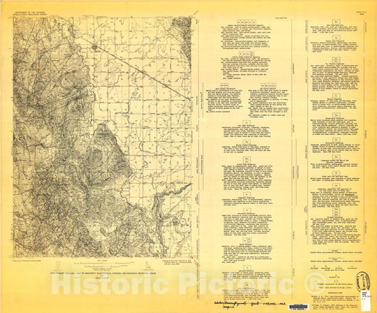 Map : Preliminary geologic map of Bancroft quadrangle, Caribou and Bannock Counties, Idaho, 1968 Cartography Wall Art :