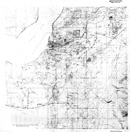 Map : Principal facts on electrical soundings near Anchorage, Alaska, 1969 Cartography Wall Art :