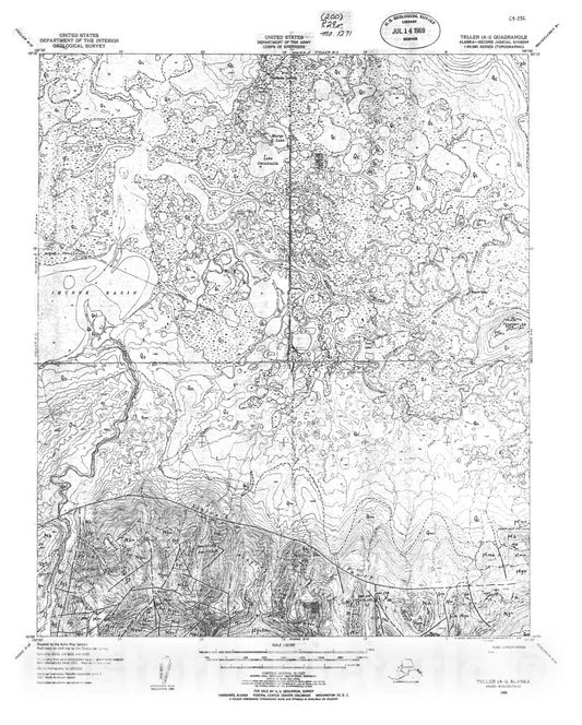 Map : Reconnaissance geologic maps and sample data, Teller, and Bendeleben, 1969 Cartography Wall Art :