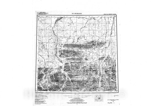 Map : Petroleum source rock and reservoir quality data for outcrop samples, onshore North Slope of Alaska, east of Prudhoe Bay, 1979 Cartography Wall Art :