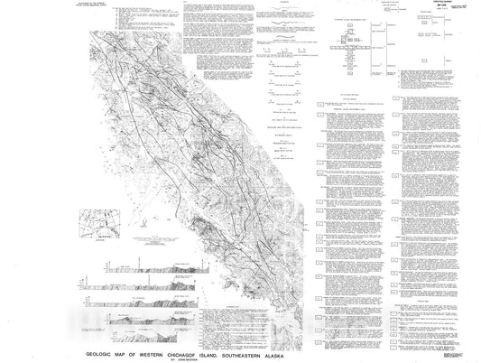 Map : Geologic map of western Chichagof Island, southeastern Alaska, 1980 Cartography Wall Art :
