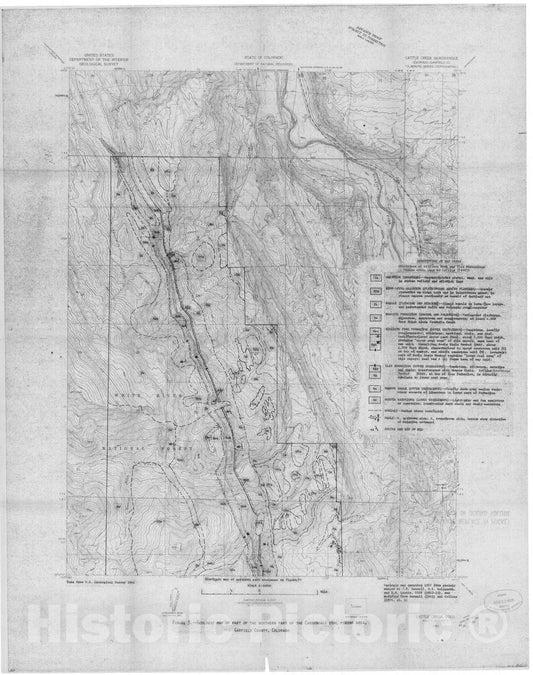 Map : Geology of the Carbondale coal mining area, Garfield and Pitkin Counties, Colorado, 1980 Cartography Wall Art :