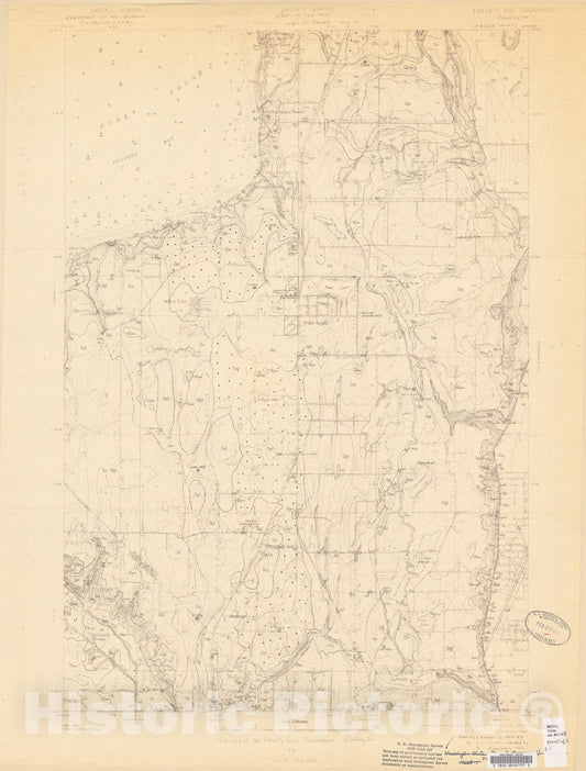 Map : Geology of the Poverty Bay quadrangle, Washington, 1961 Cartography Wall Art :
