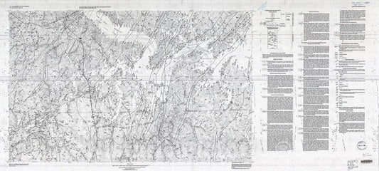 Map : Geologic map of the Clarksville South and Tungsten 7.5 minute quadrangles, Virginia and North Carolina, 1994 Cartography Wall Art :