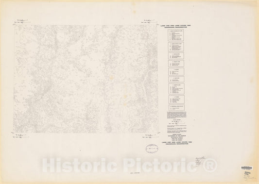 Map : Land use series, Okanogan [quadrangle], Washington, 1984 Cartography Wall Art :