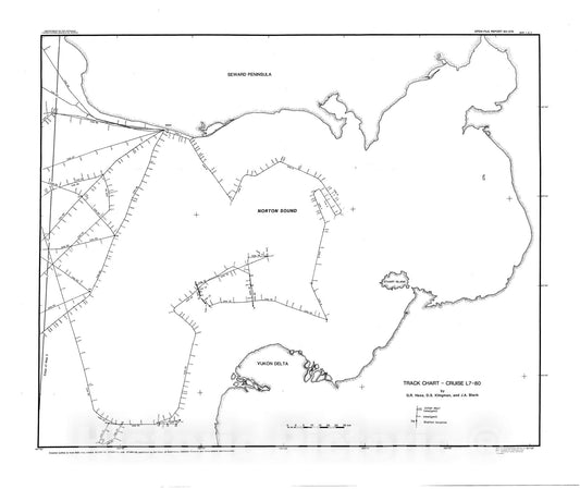 Map : Cruise results L7-80-BS, northern Bering Sea: geophysical investigations, 1983 Cartography Wall Art :