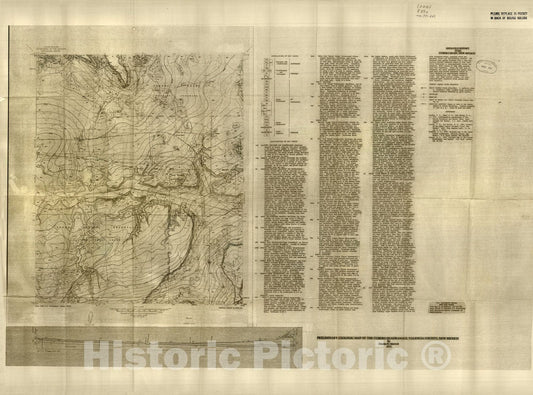 Map : Preliminary geologic map of the Cubero quadrangle, Valencia County, New Mexico, 1977 Cartography Wall Art :