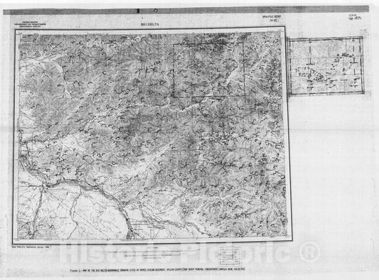 Map : Spectrographic and chemical analyses of geochemical samples from the Big Delta quadrangle, Alaska, 1978 Cartography Wall Art :