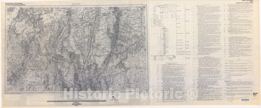 Map : Preliminary geologic map of the Socorro one degree x two degree quadrangle, central New Mexico, one978 Cartography Wall Art :