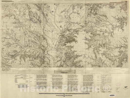 Map : Preliminary photogeologic map of the Four Buttes, Scobey, and Flaxville quadrangles, Daniels County, Montana, 1978 Cartography Wall Art :