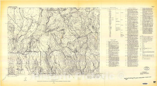 Map : Geologic map of the south half of the Huckleberry Mountain quadrangle, Teton County, Wyoming, 1974 Cartography Wall Art :