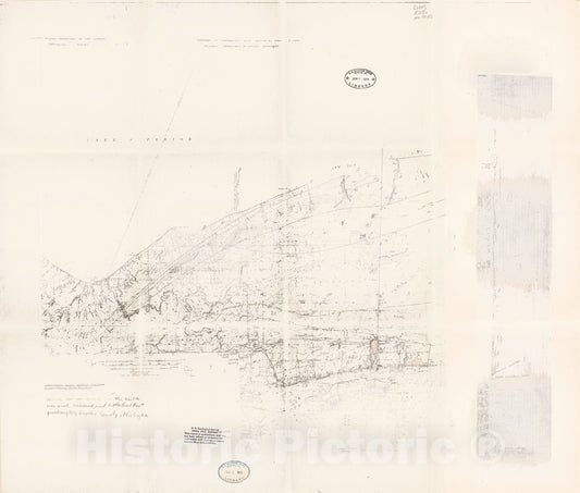 Map : Keweenawan geology of the North Ironwood, Ironwood, and Little Girl Point quadrangles, Gogebic County, Michigan, 1975 Cartography Wall Art :