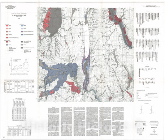 Map : Sand and gravel resources of Trumbull County, Ohio, 1984 Cartography Wall Art :