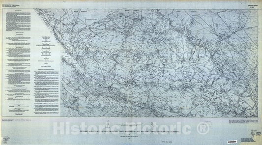 Map : Geologic map of parts of Lopez Mountain, Santa Margarita Lake, and Pozo Summit quadrangle, California, 1986 Cartography Wall Art :