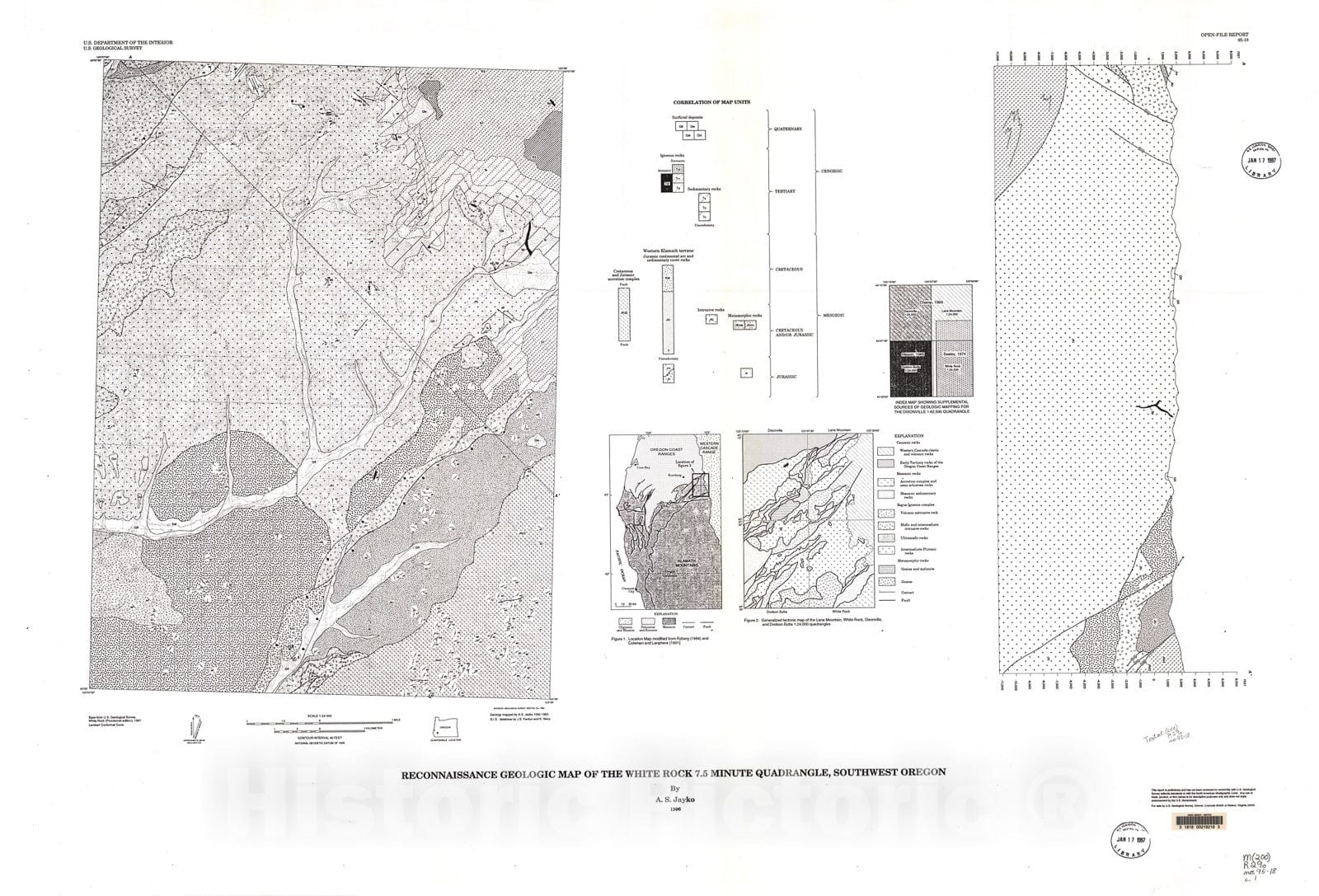 Map : Reconnaissance geologic map of the White Rock 7.5 minute quadran ...