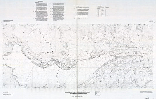 Map : Geologic map of slump-block deposits in part of the Grand Mesa area, Delta and Mesa Counties, Colorado, 1996 Cartography Wall Art :