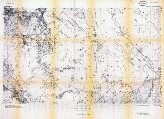 Map : Preliminary geologic map of the Sedona 30' x 60' quadrangle, Yavapai and Coconino Counties, Arizona, 1986 Cartography Wall Art :