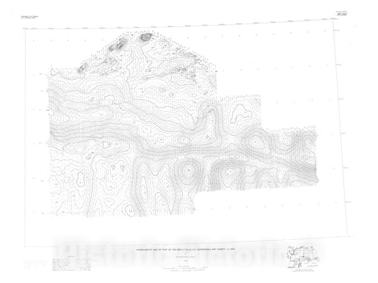 Map : Aeromagnetic map of part of the Middleton Island quadrangle and vicinity, Alaska, 1988 Cartography Wall Art :