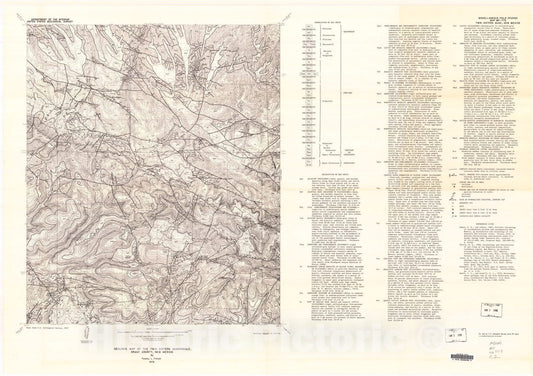 Map : Geologic map of the Twin Sisters quadrangle, Grant County, New Mexico, 1976 Cartography Wall Art :