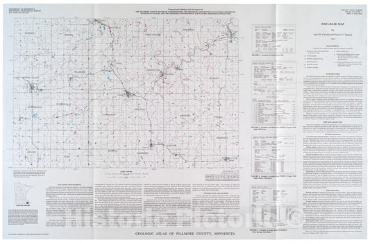 Map : Geologic atlas, Fillmore County, Minnesota (Part A), 1995 Cartography Wall Art :