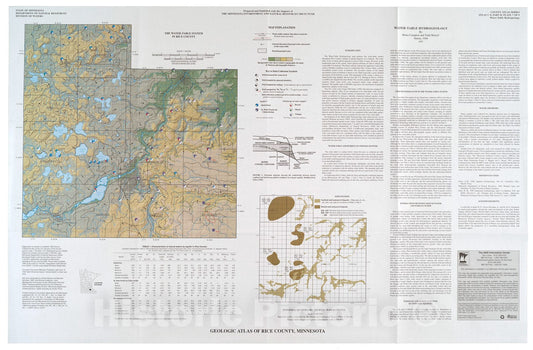 Map : Geologic atlas, Rice County, Minnesota (Part B), 1997 Cartography Wall Art :