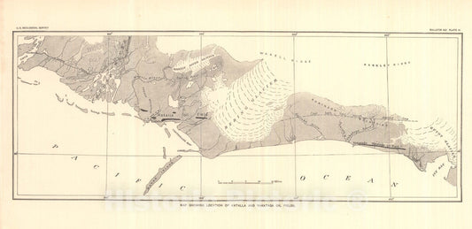 Map : The Alaskan mining industry in 1916, 1918 Cartography Wall Art :