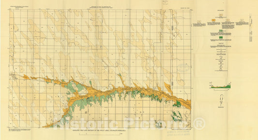 Map : General and engineering geology of the Wray area, Colorado and Nebraska, 1953 Cartography Wall Art :