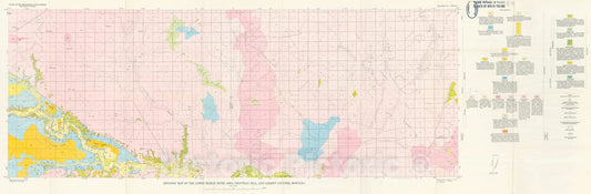Map : Geology of the lower Marias River area, Chouteau, Hill, and Liberty Counties, Montana, 1959 Cartography Wall Art :