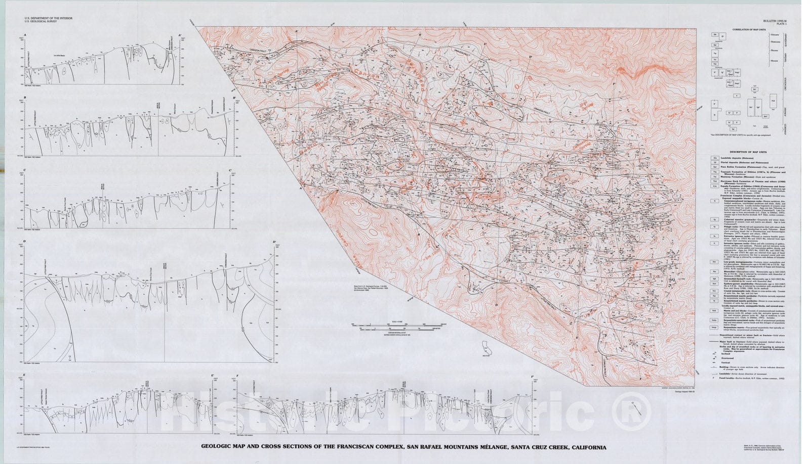 Map : Cenozoic deformation of the Franciscan complex, eastern Santa Maria basin, California, 1998 Cartography Wall Art :
