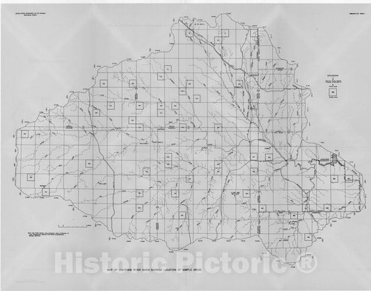 Map : Effect of stock reservoirs on runoff in the Cheyenne River basin above Angostura Dam, 1953 Cartography Wall Art :