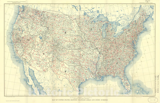 Map : Geology and ground-water hydrology of the valleys of the Republican and Frenchman Rivers, Nebraska, 1957 Cartography Wall Art :