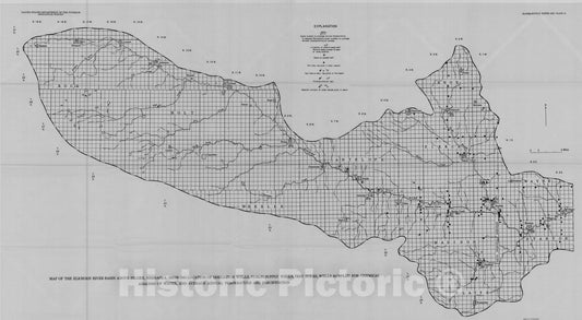 Map : Reconnaissance of the ground-water resources of the Elkhorn River basin above Pilger, Nebraska, 1957 Cartography Wall Art :