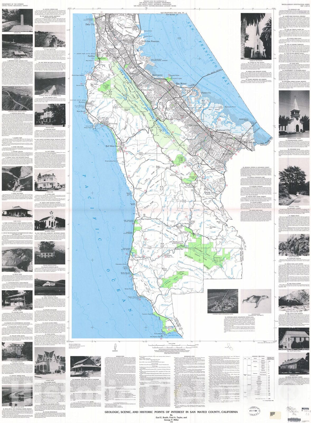 Map : Possible costs associated with investigating and mitigating geologic hazards in rural areas of western San Mateo County, Californi, 2000 Cartography Wall Art :