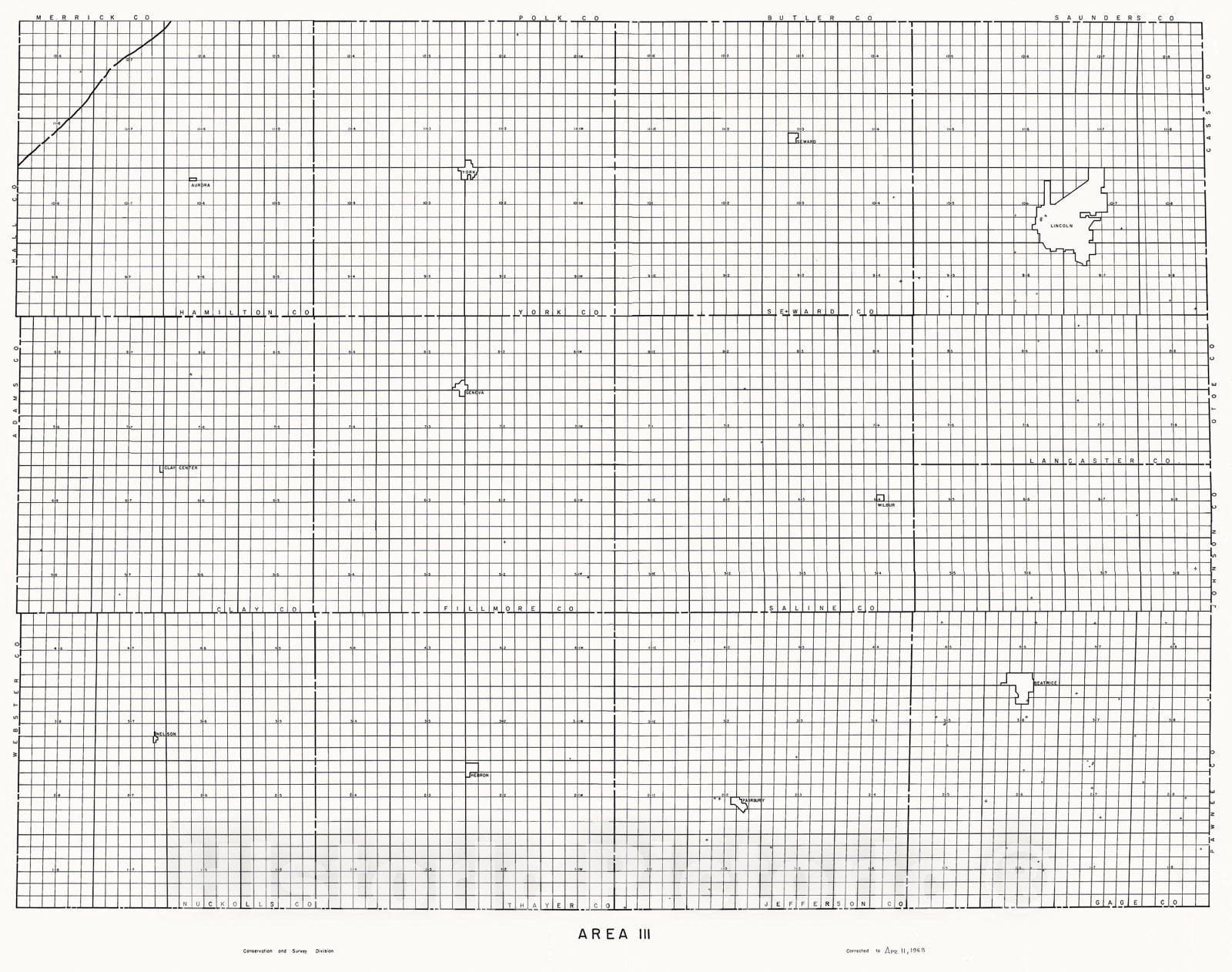 Map : Area Maps--Section 3, 1992 Cartography Wall Art :