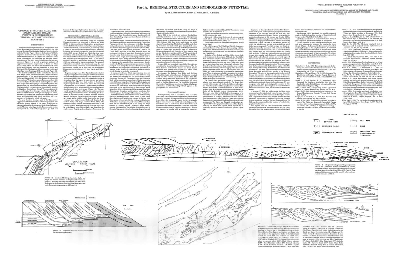 Map : Regional structure and hydrocarbon potential, 1980 Cartography Wall Art :