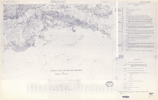 Map : Geologic map of the Parguera quadrangle, Puerto Rico, 1977 Cartography Wall Art :