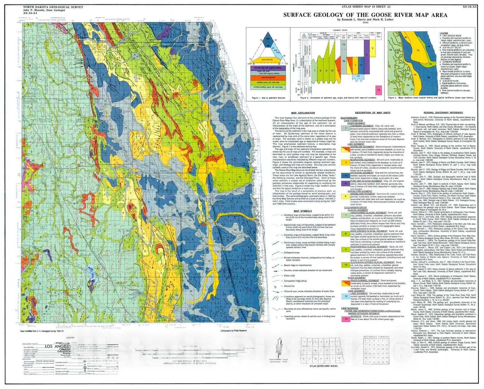 Map : Surface Geology of the Goose River Map Area, 1991 Cartography Wall Art :
