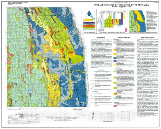 Map : Surface Geology of the Goose River Map Area, 1991 Cartography Wall Art :