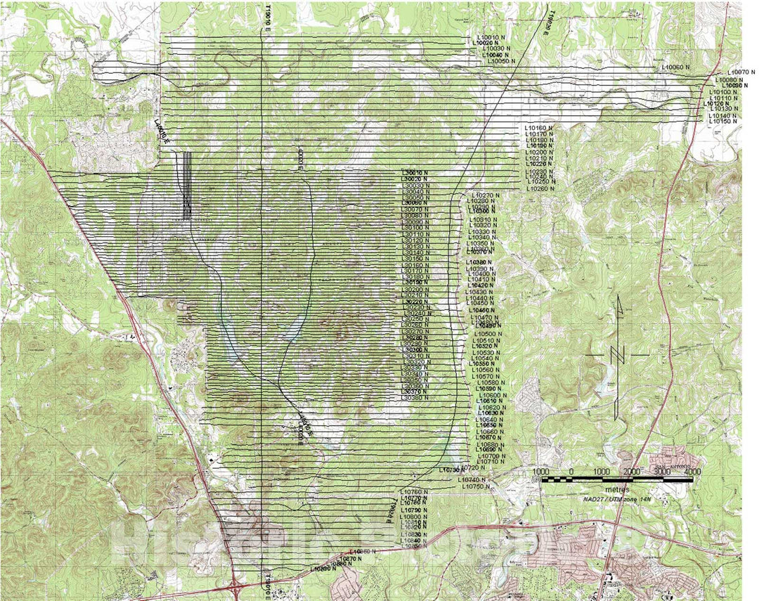 Map : Helicopter electromagnetic and magnetic survey data and maps, northern Bexar County, Texas, 2005 Cartography Wall Art :