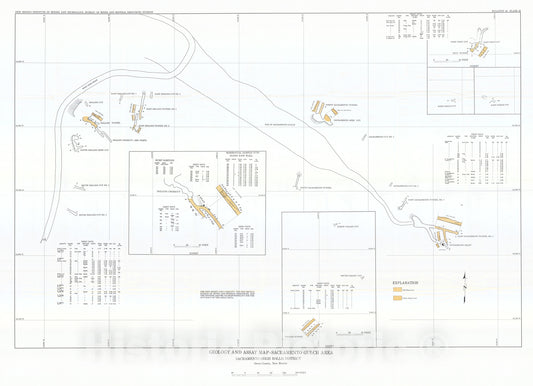 Map : Geology and assay map-Sacramento Gulch area, 1965 Cartography Wall Art :