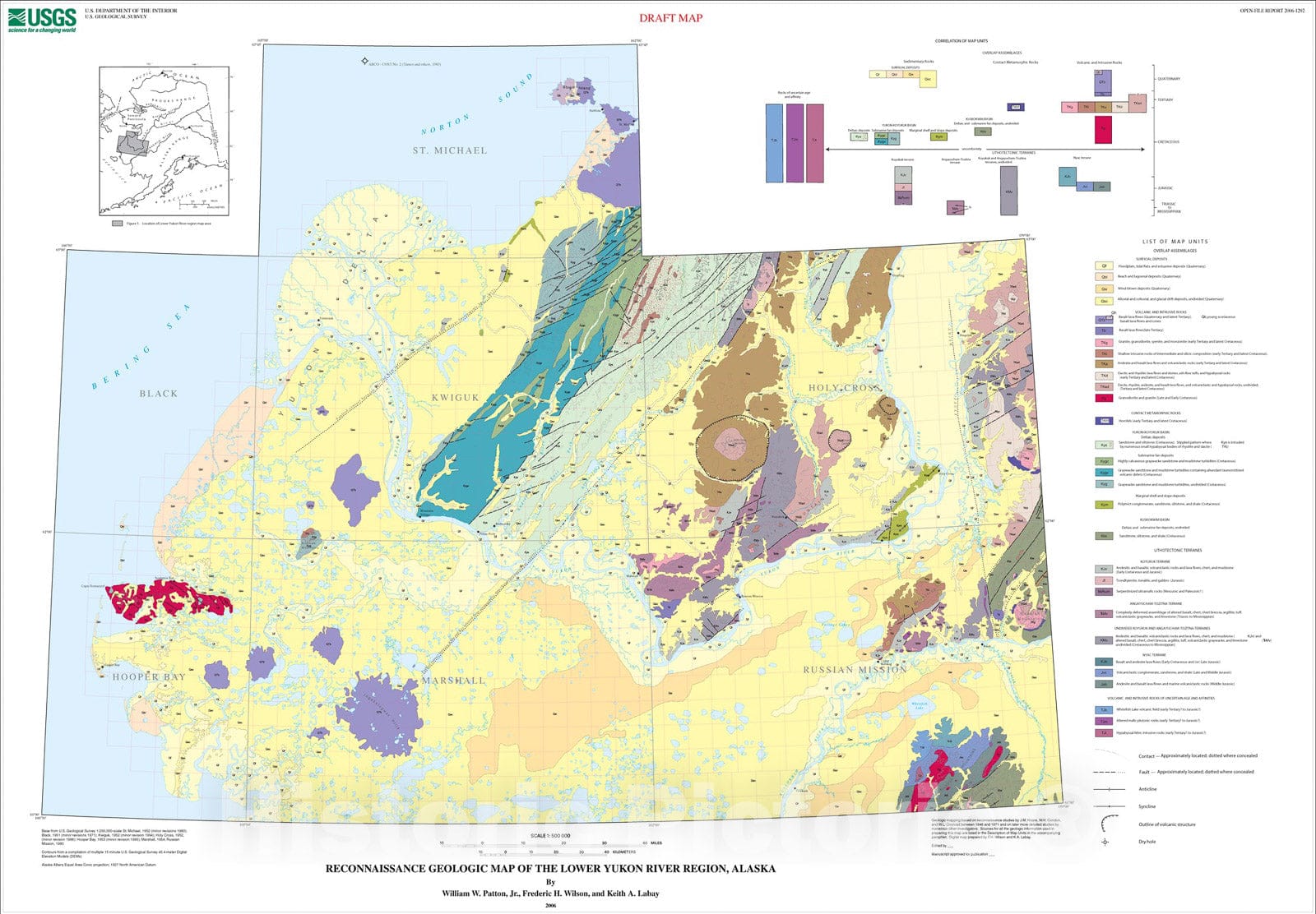 Map : Preliminary integrated geologic map databases for the United States: digital data for the reconnaissance geologic map of the lower, 2006 Cartography Wall Art :