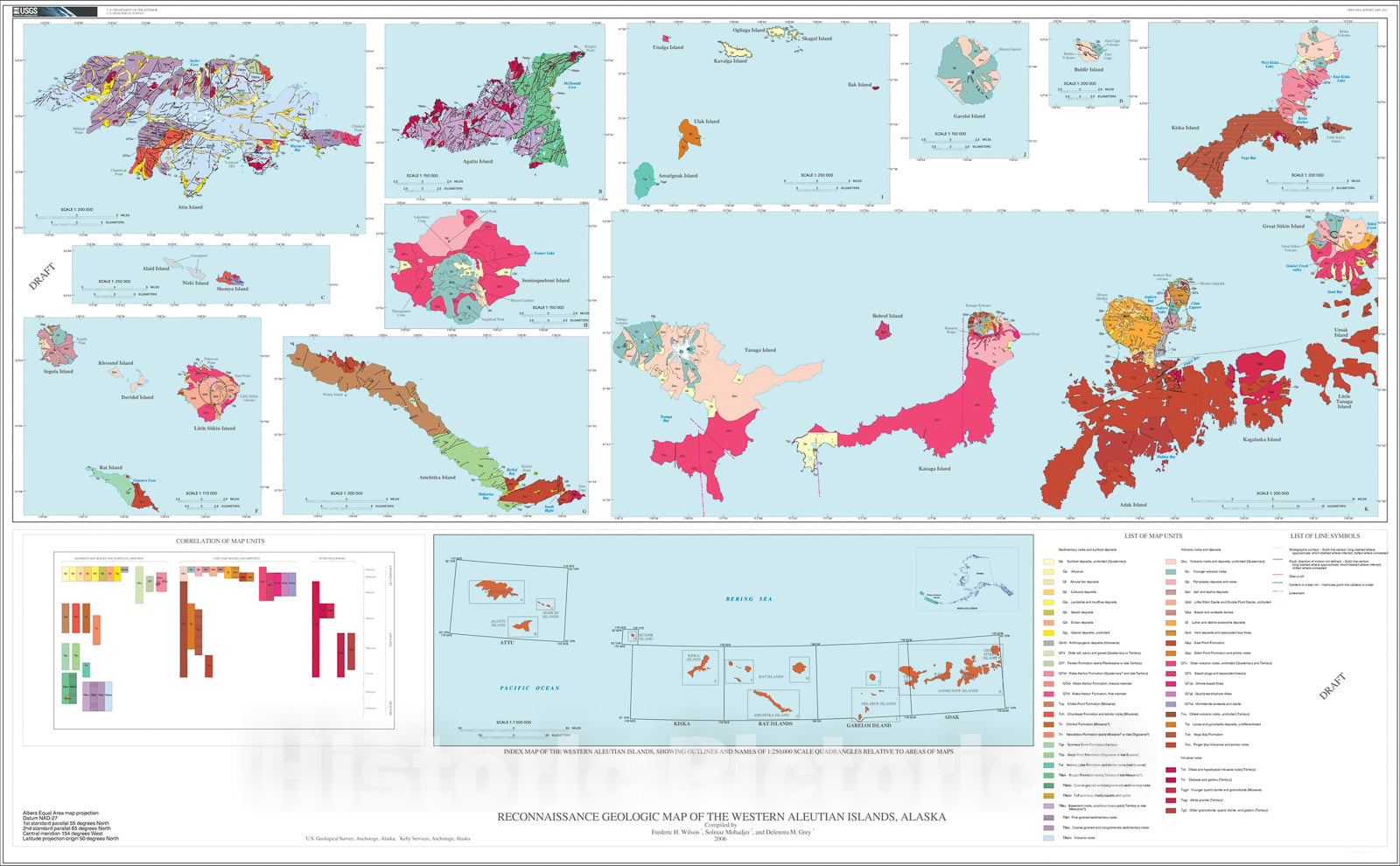Map : Preliminary integrated geologic map databases for the United States: digital data for the reconnaissance geologic map of the weste, 2006 Cartography Wall Art :