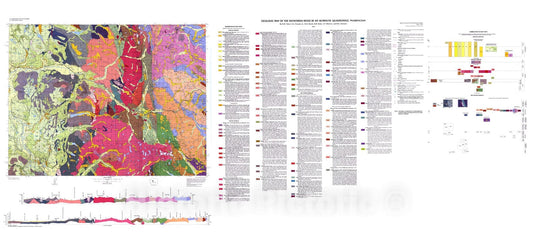 Map : Database for the geologic map of the Skykomish River 30-minute by 60-minute quadrangle, Washington (I-1963), 2006 Cartography Wall Art :
