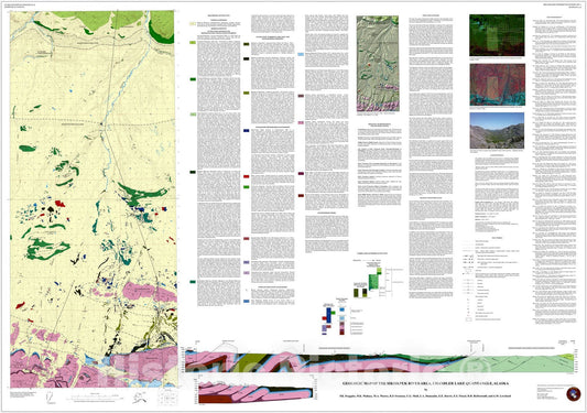 Map : Geologic Map of the Siksikpuk River Area, Chandler Lake Quadrangle, Alaska, 2007 Cartography Wall Art :