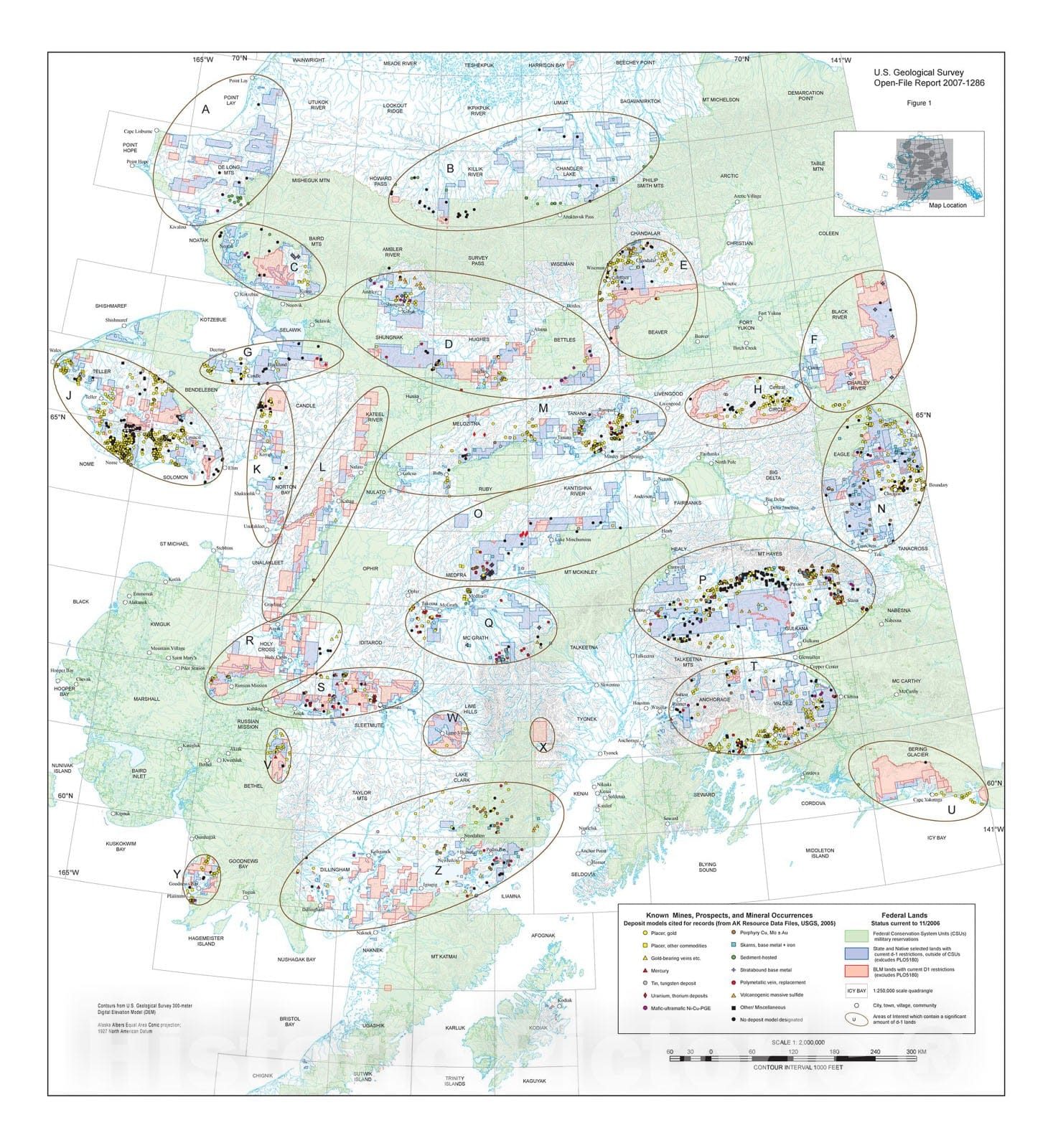 Map : Geoscience for Alaska's D-1 lands:  a preliminary report, 2007 Cartography Wall Art :